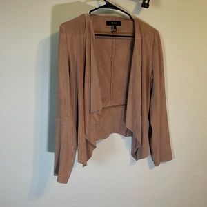 Blush Faux Suede Jacket